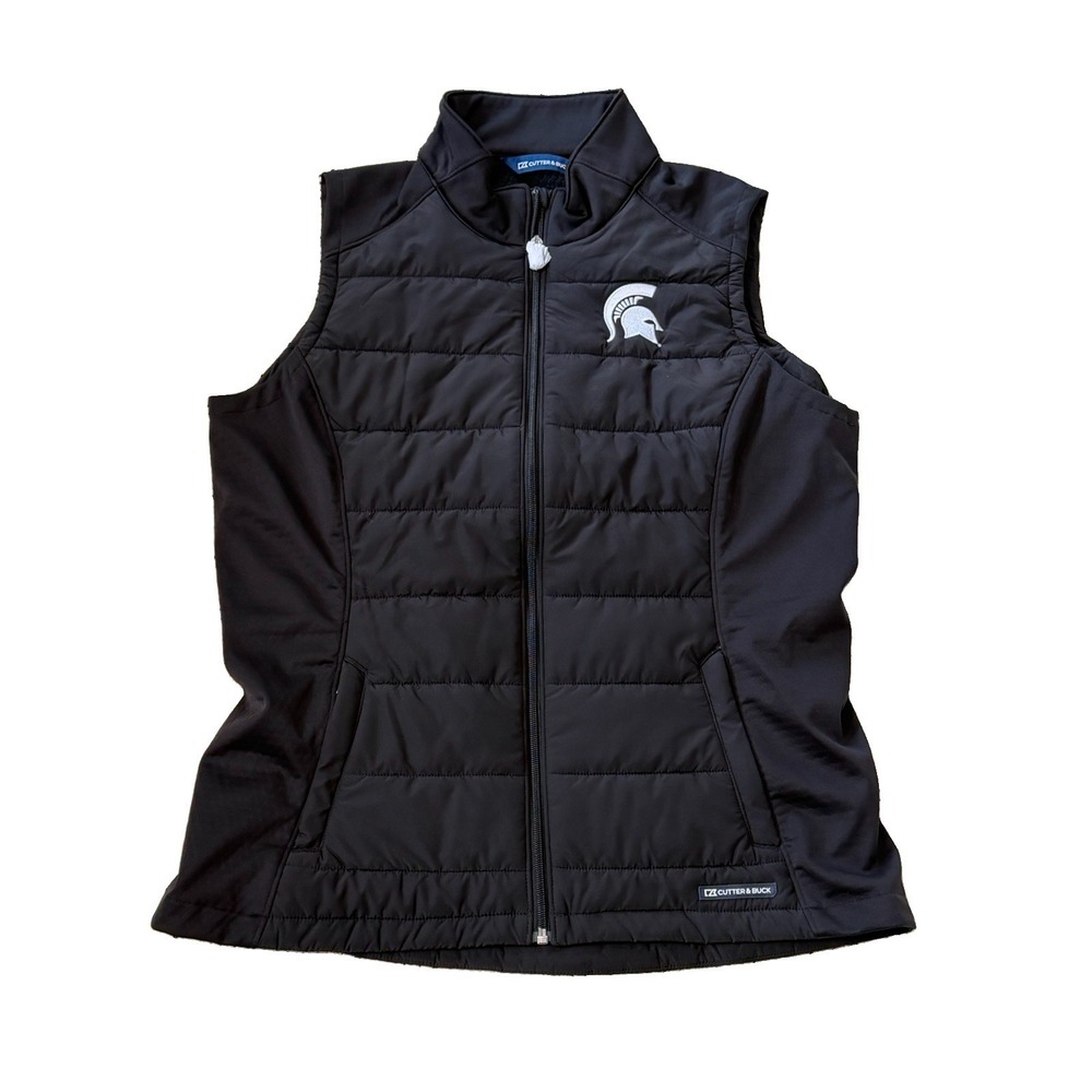 Cutter & Buck Michigan State Spartans Evoke  Hybrid Full Zip Vest Womens XL NWT - Picture 2 of 14